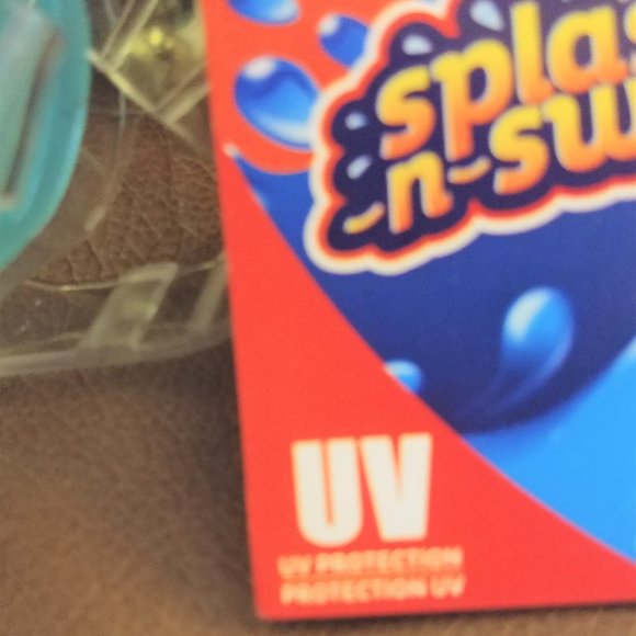 NEW! Splash-n-Swim Mask UV Kids Swimming child's Goggles children's aqua blue 6+ - Picture 6 of 8